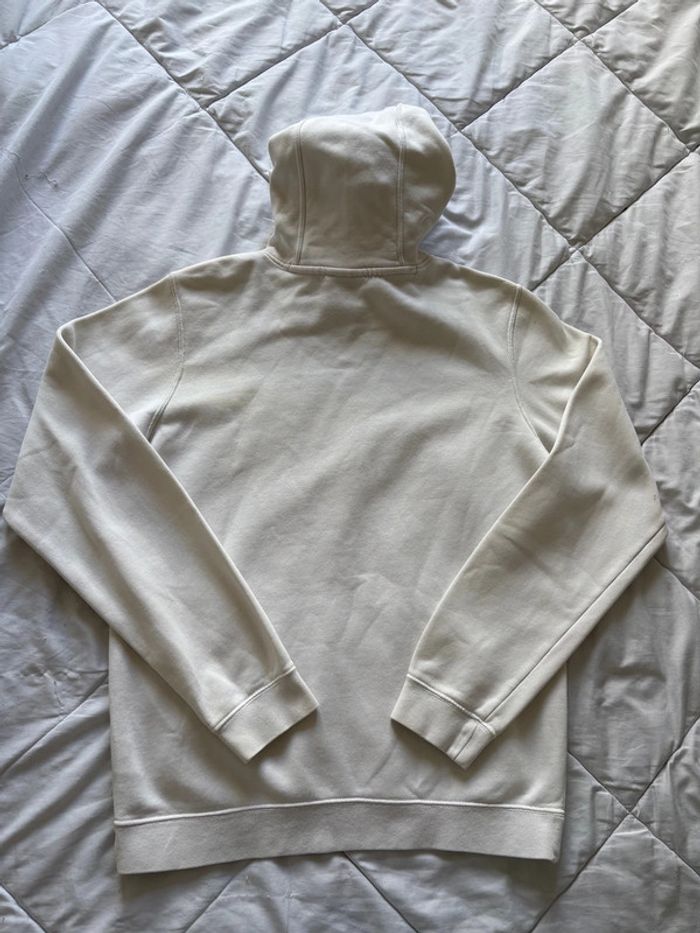 Sweat hoodies Nike capuche blanc logo orange floqué – Taille S homme - photo numéro 10