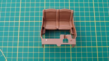 Siège banquette pièce détachée miniature Mercedes Benz SSK 1928 1/18 burago BBurago #B69