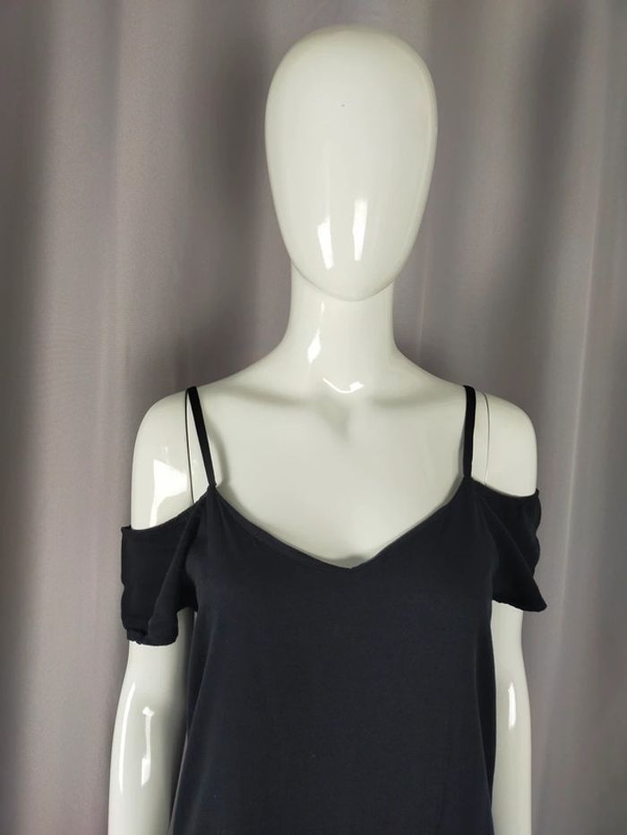 Robe longue noire à bretelles – Made in Italy – Taille 36 - photo numéro 10