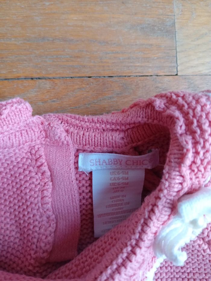 Blouse fille rose Shabby chic 6 mois - photo numéro 4