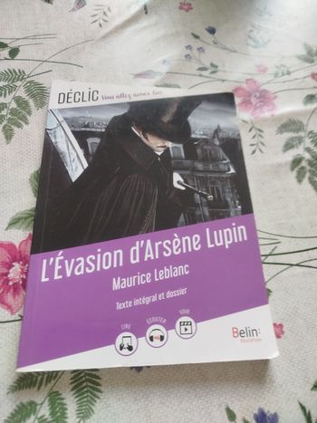Livre l'évasion d'Arsène Lupin