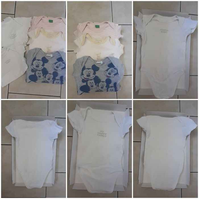 Lot 5 bodies bébé 6-9 mois