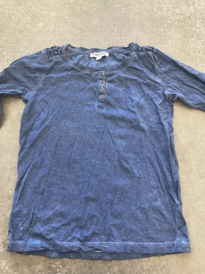 tee shirt manches 3/4 creeks fille 12 ans