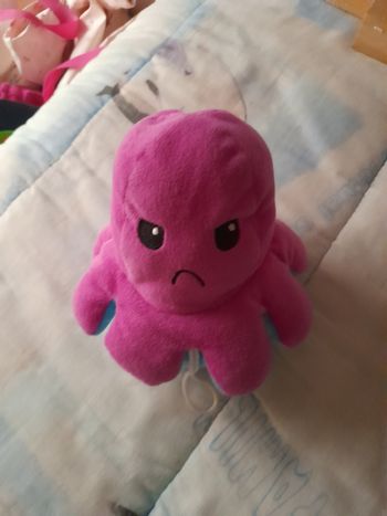 Peluche pieuvre réversible