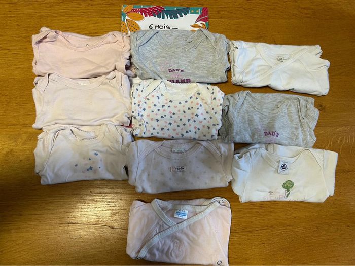Lot de bodies ML fille - 10 pièces - 6 mois - photo numéro 3