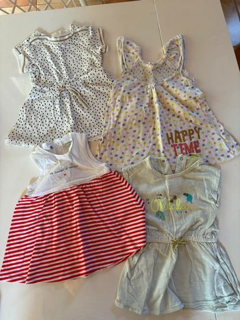 Lot 4 robes été 6 mois