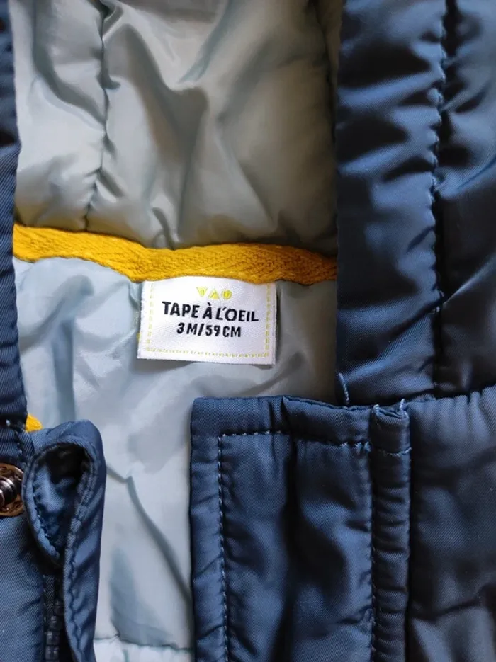 Anorak doudoune 3 mois très chaude hiver - photo numéro 5