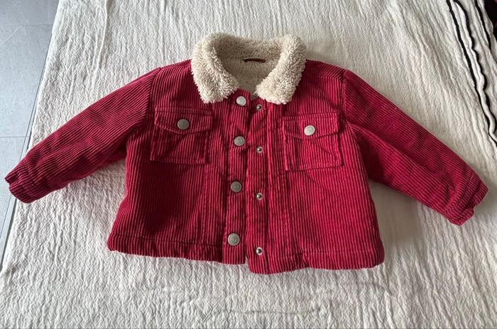 Veste côtelée rose - photo numéro 2