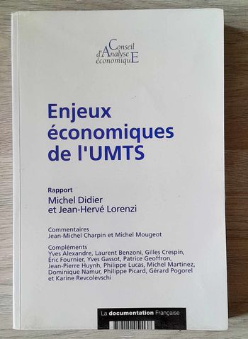 Enjeux economiques de L'umts - Michel Didier Jean-Hervé Lorenzi