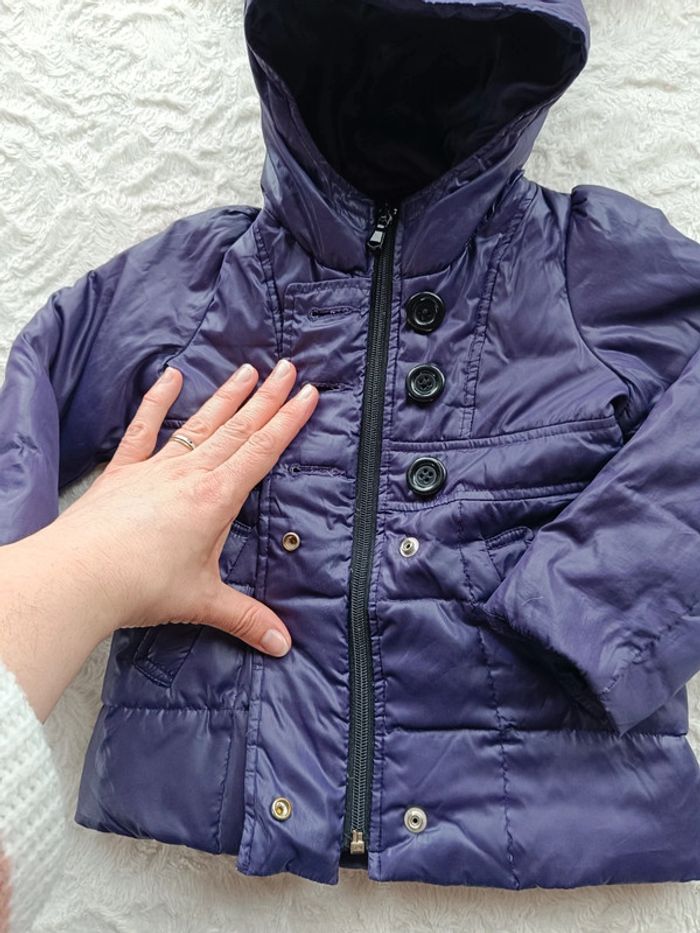 Blouson doudoune avec capuche Fille 9/12 mois - photo numéro 6