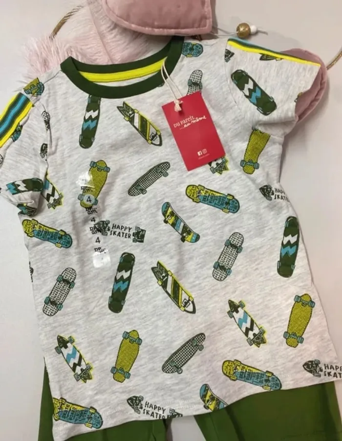 Pyjama été garçon (neuf) - Taille 4 ans - photo numéro 2
