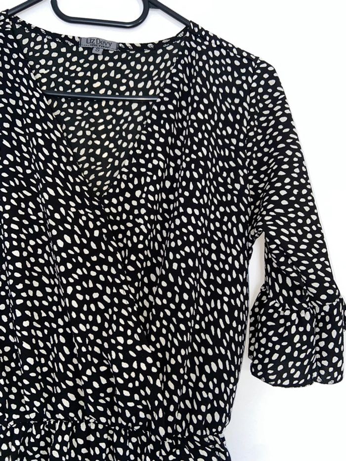 Robe noire pois blancs - photo numéro 2