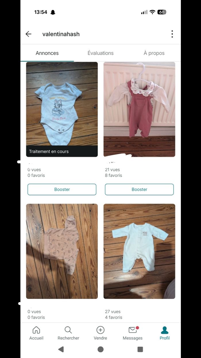 Lots vêtements bébé filles 0-1 mois - photo numéro 4