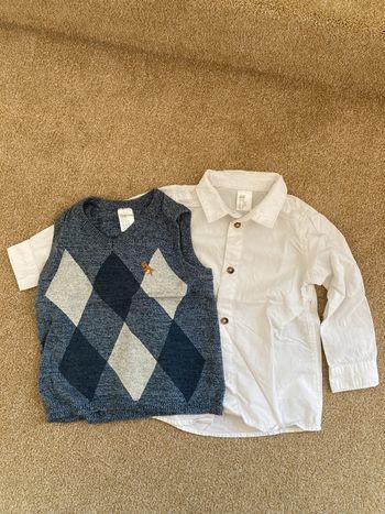 Chemise et pull sans maches 18 mois