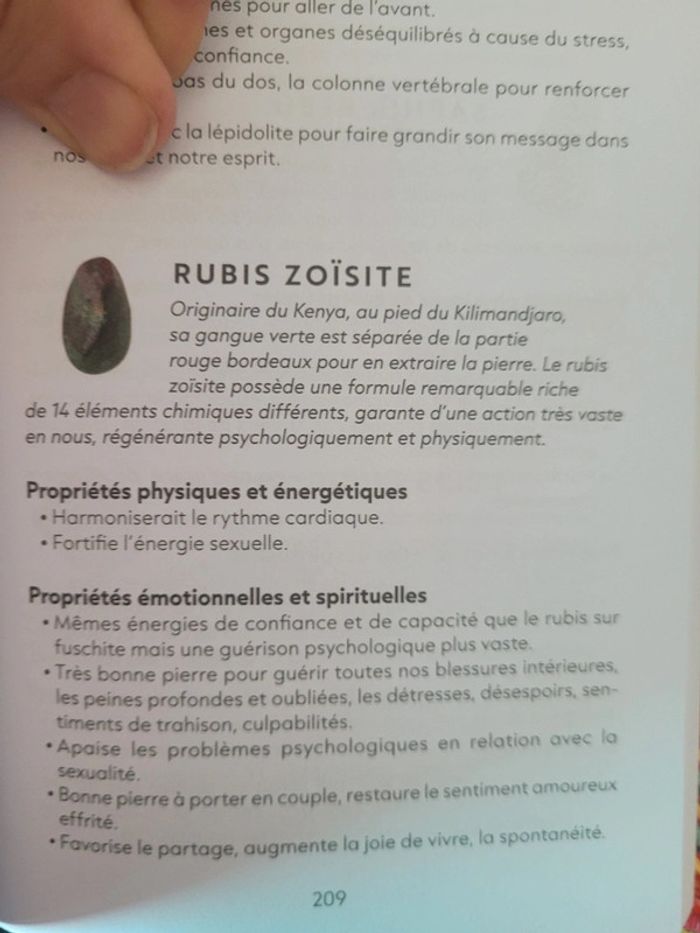 Bracelet en pierres naturelles de rubis zoïsite - photo numéro 3