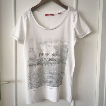 Tee shirt imprimé, haut manches courtes basique