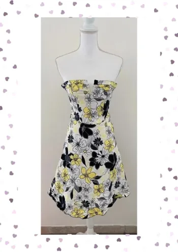 Morgan Robe Bustier Fleurs Taille 36/S