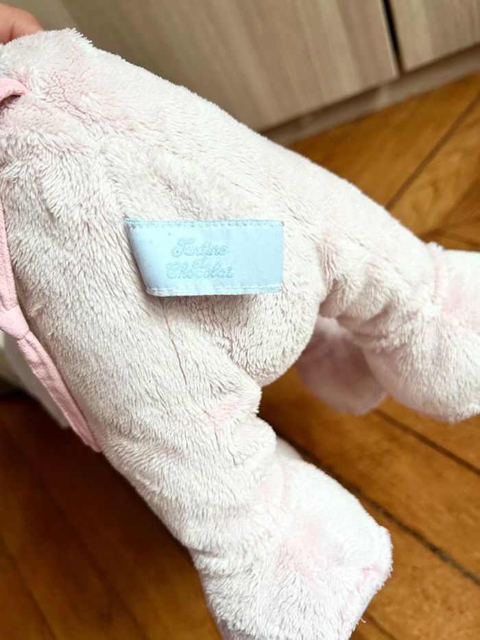Peluche Ferdinand l'éléphant Rose (25 cm) Tartine et chocolat - photo numéro 8