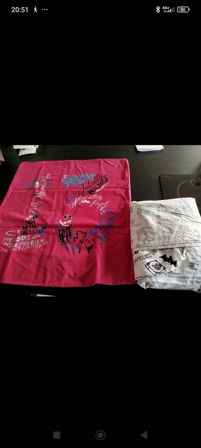 Parure de lit fille monster high