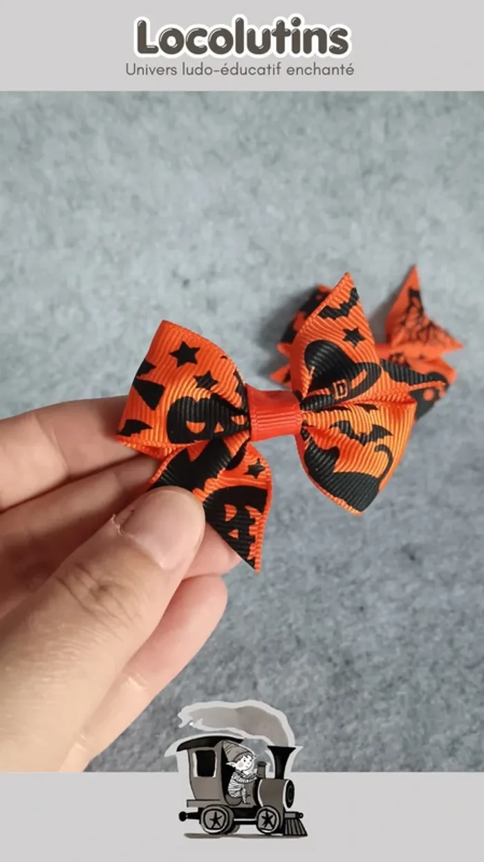 🚂 Pinces cheveux Halloween paire - photo numéro 2