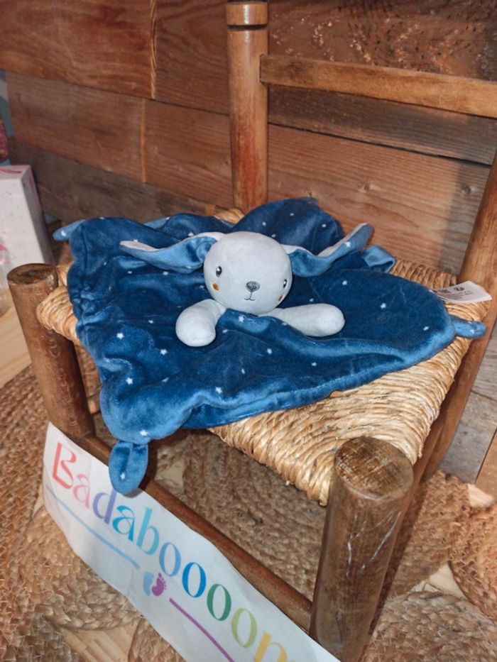 Doudou lapin bleu étoiles Simba toys tbe - photo numéro 4