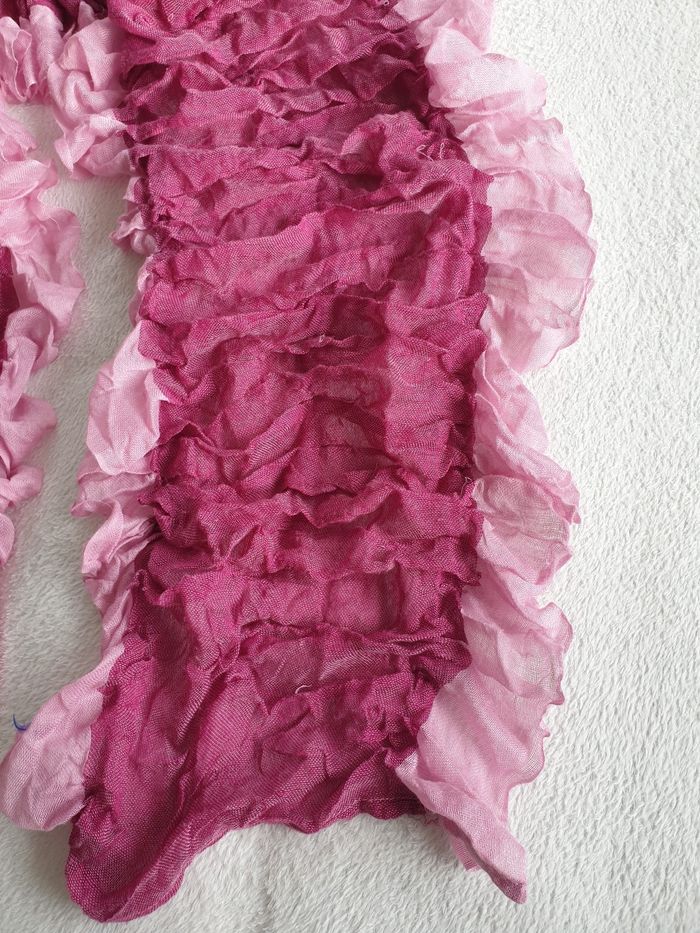 Echarpe foulard rose - photo numéro 2