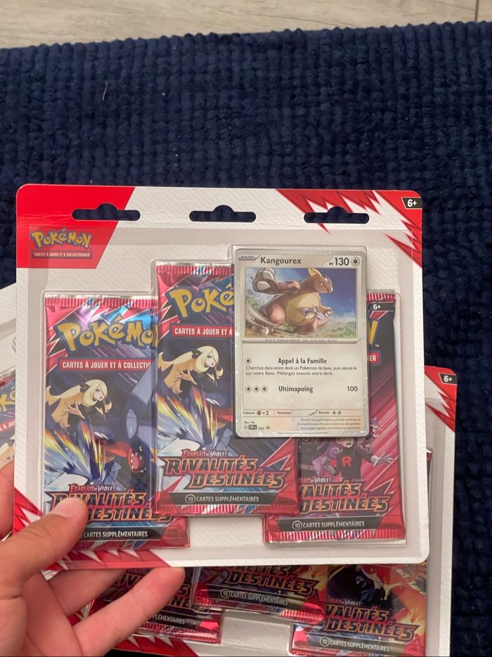 Pokémon Tripack Kangourex Rivalités destinées EV10 - 3 boosters et 1 carte collector - scellés - photo numéro 3