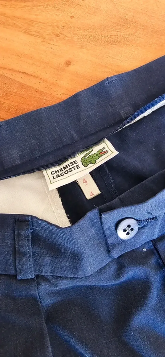 Bermuda Lacoste Vintage Taille 4 ou M - photo numéro 4