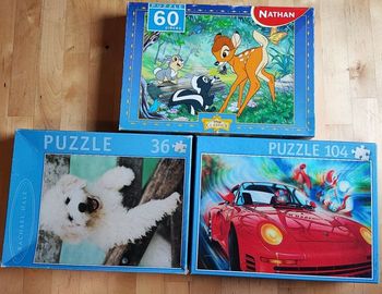 Lot 3 puzzles enfants