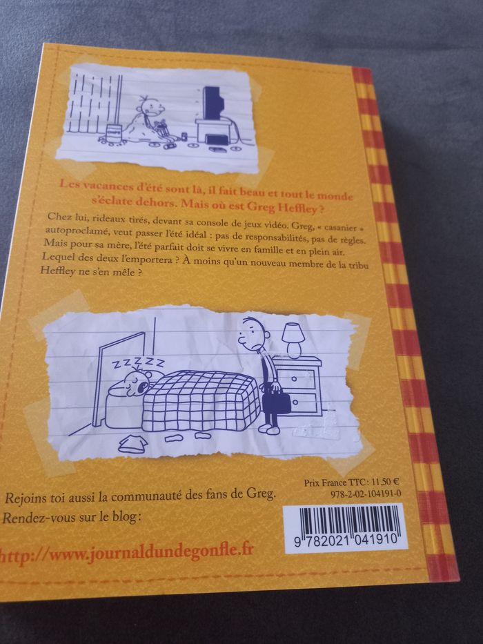 Livre roman journal d'un dégonflé tome 4 - photo numéro 2