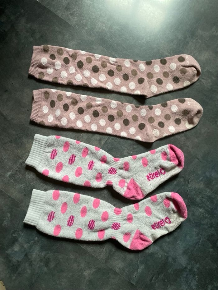 Chaussettes à pois 31-34 Etirel et Okaidi