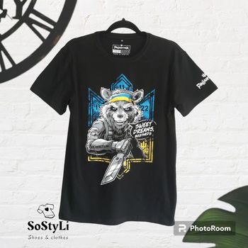 Tee-shirt noir Palianytsia Taille XS Made in Ukraine