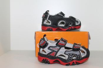 belle petite sandales nus pieds noire rouge grise 22