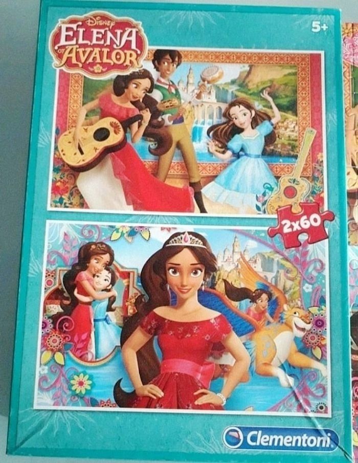 Boîte 2 puzzles 60 pièces Elena d'Avalor Disney Clementoni - photo numéro 2