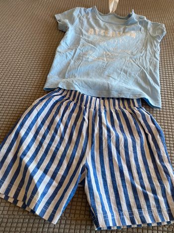 Ensemble marin bébé garçon ou fille polo t-shirt + short 24 mois 18/24mois m