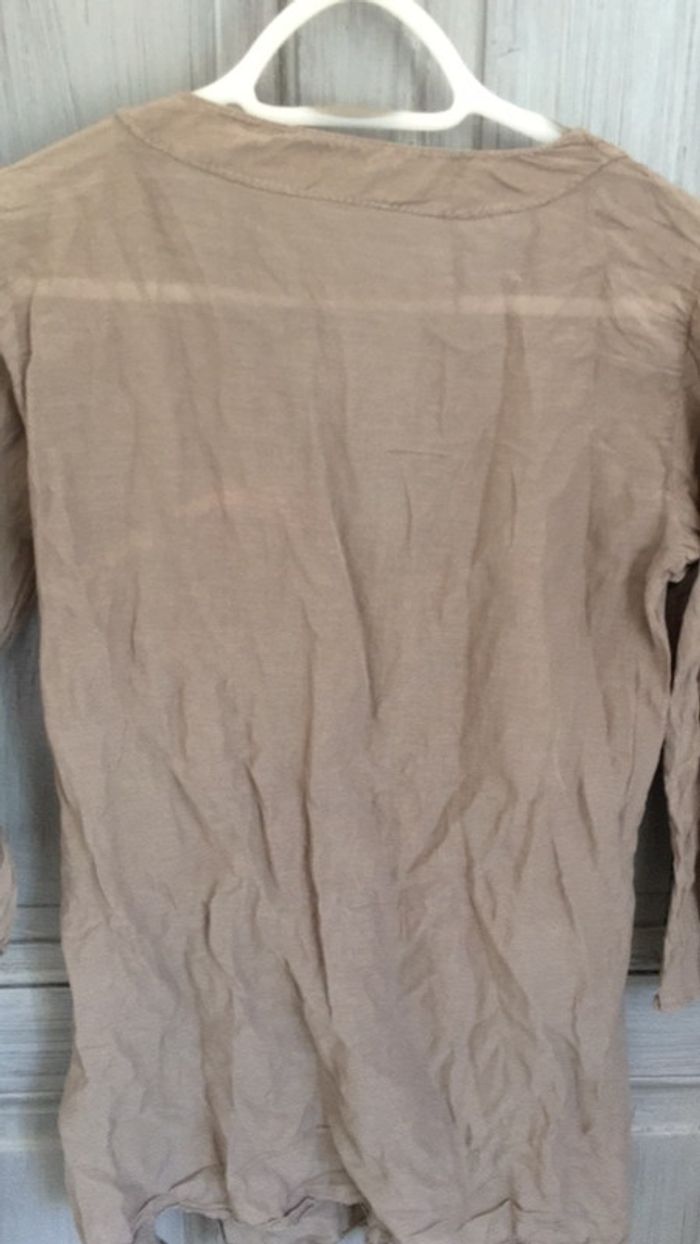 Robe voile beige pour l'été - photo numéro 4