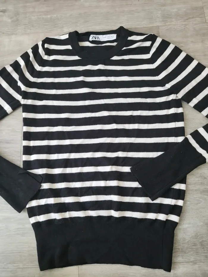 Pull rayé zara 36