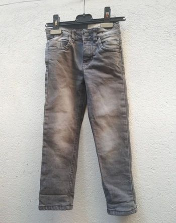 Jean gris effet slim fit fille 4/5 ans Lupilu