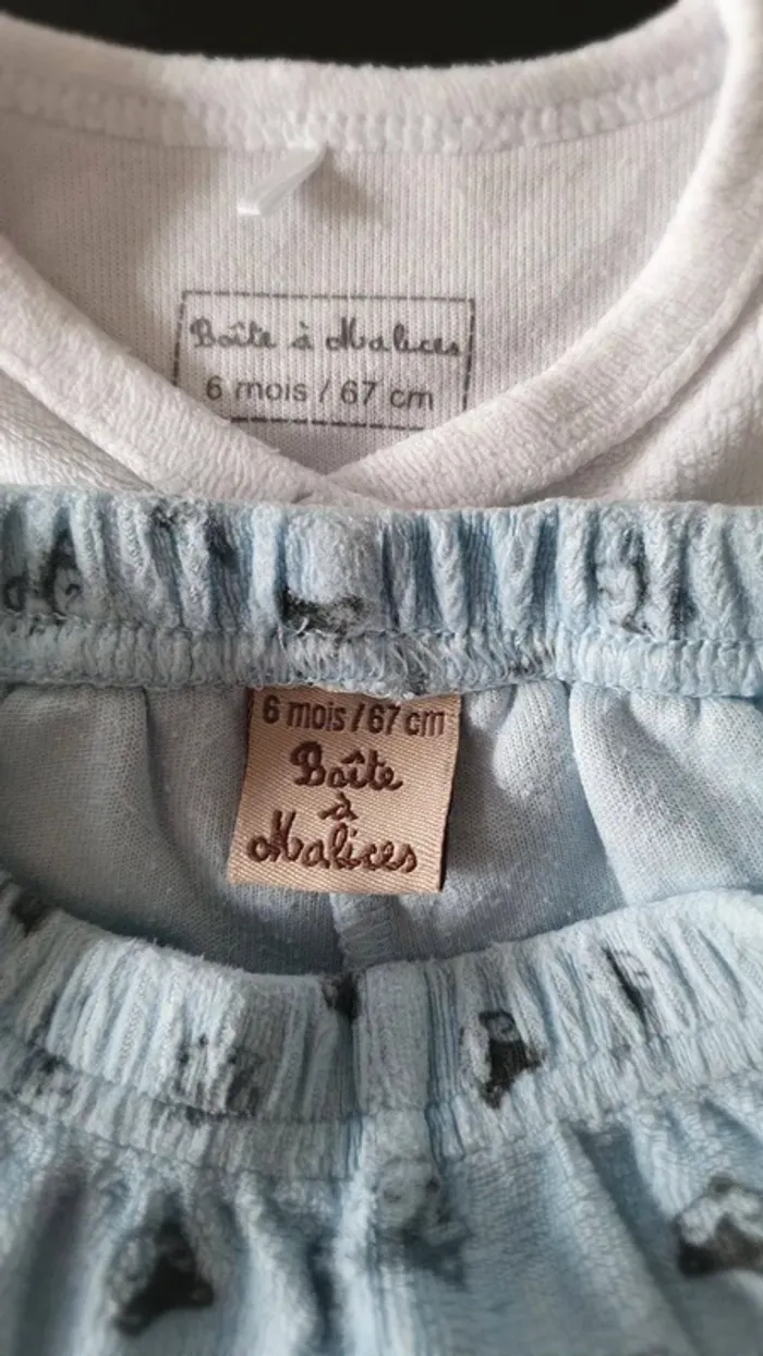 Pyjama hiver 2 pièces 6 mois - photo numéro 4