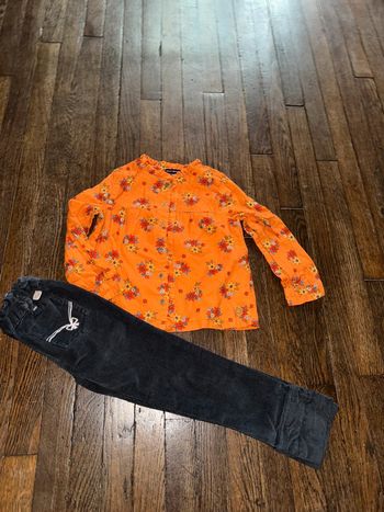 Chemise et pantalon velour sergent major  4 ans