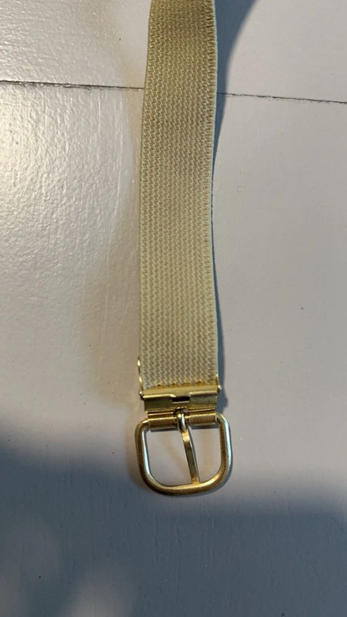 Ceinture réglable en croûte de cuir vachette - photo numéro 4