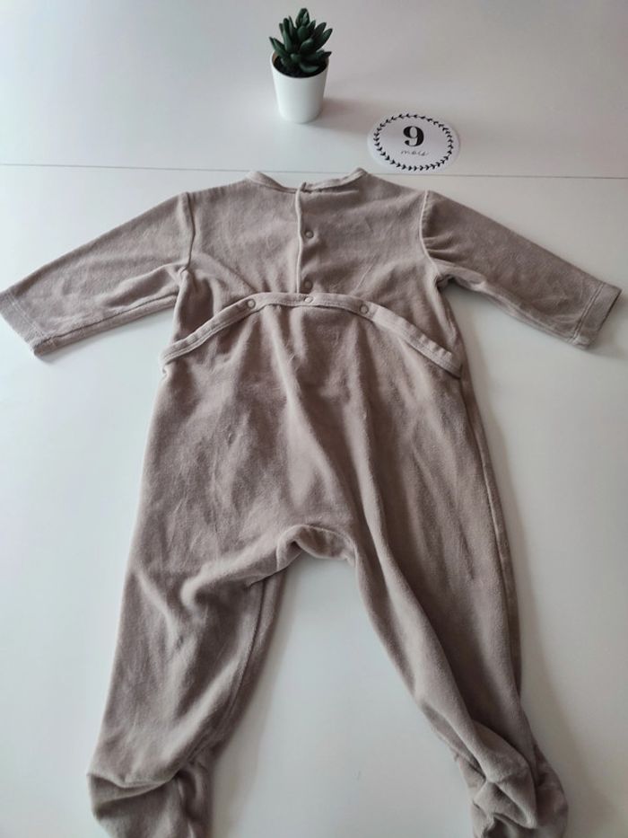 Pyjama velours Tex Baby – 9 mois - photo numéro 2