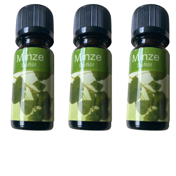 Lot de 3 Huiles Minze Duftöl de 10 ML Neuf