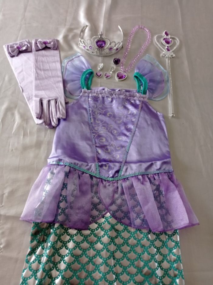 Déguisement sirène et ces accessoires 5-6ans - photo numéro 3