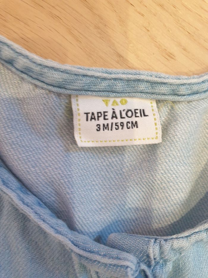 Robe en jean Tape à l'œil 3 mois - photo numéro 3