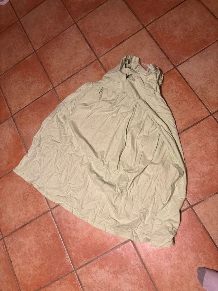 Robe verte lin / coton - photo numéro 5