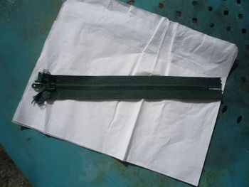 FERMETURE ECLAIR VERTE FONCEE