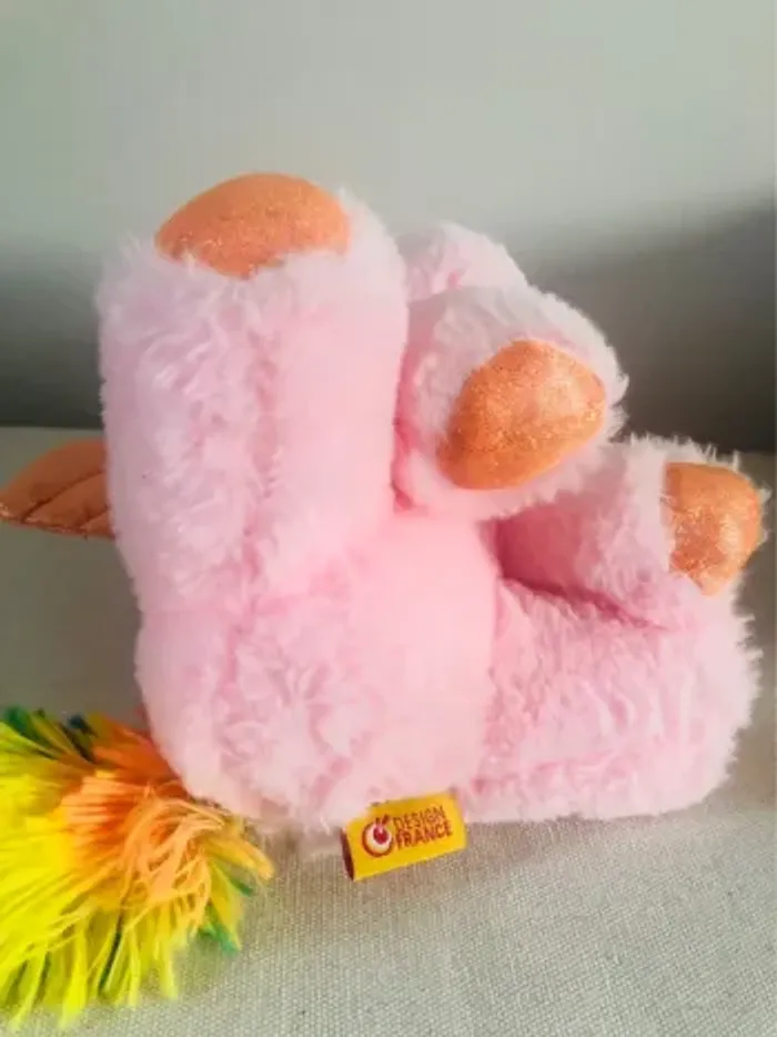 Peluche licorne rose arc en ciel fizzy ailes - photo numéro 8
