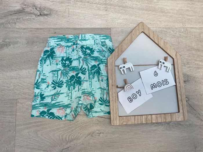 Short bleu singe jungle