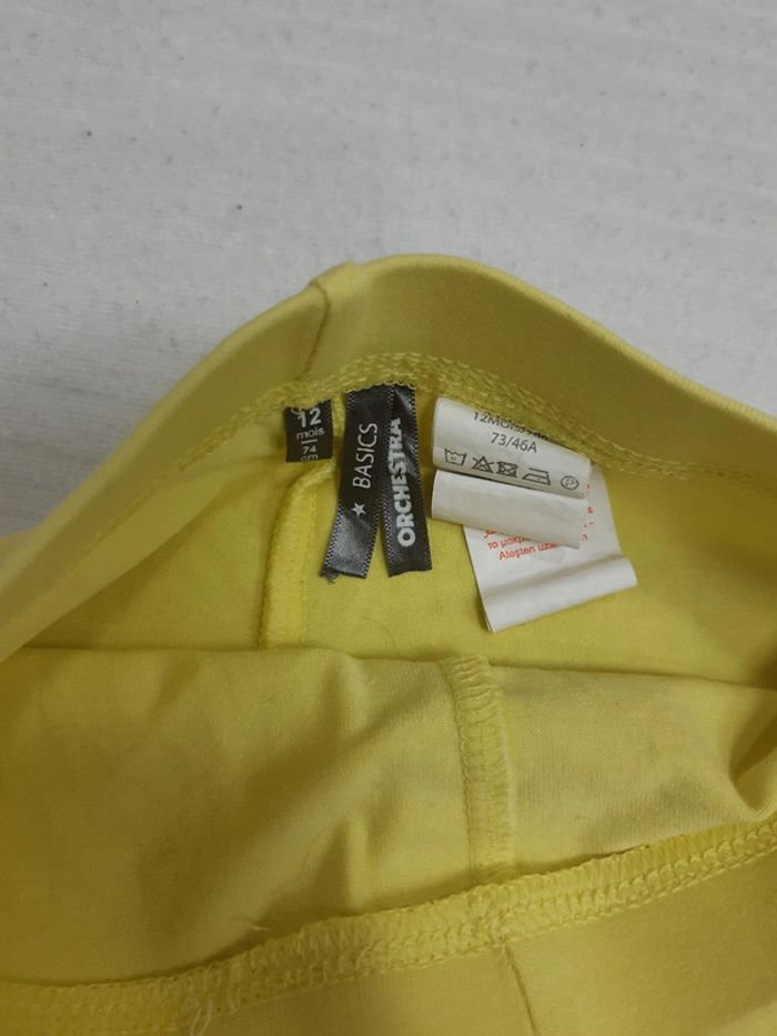 Legging court jaune Orchestra 12 mois - photo numéro 3